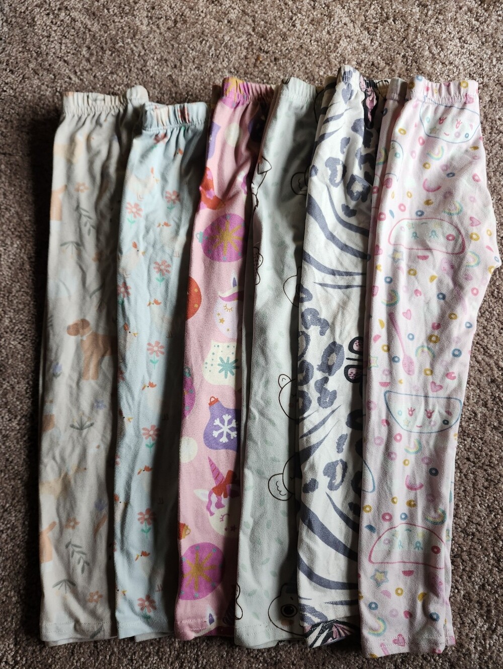 DotDotSmile Girls Leggings Lot – 6 Pairs – Size 3/4